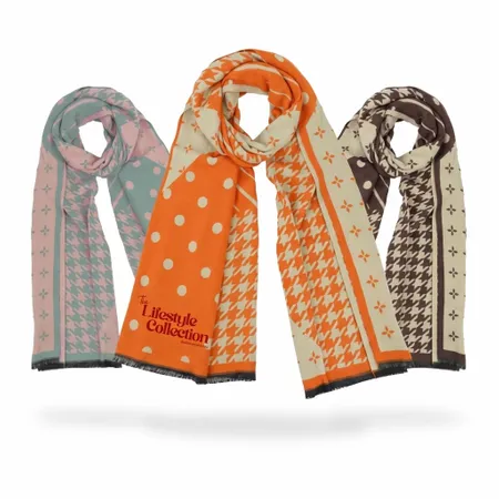 Cozy Cotton Polyester Scarves - Imprint Now - NZ