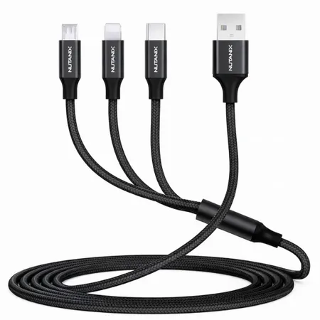 Nylon Braided 3-in-1 Charging Cables - Imprint Now - NZ