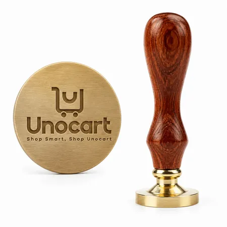 Pearwood Handle Wax Seal Stamps - Imprint Now - NZ