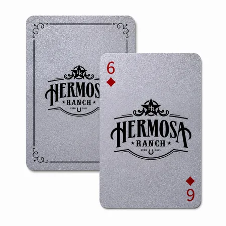Silver Glitter Playing Cards - Imprint Now - NZ