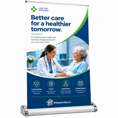 Desktop Roll Up Banner - Imprint Now - NZ