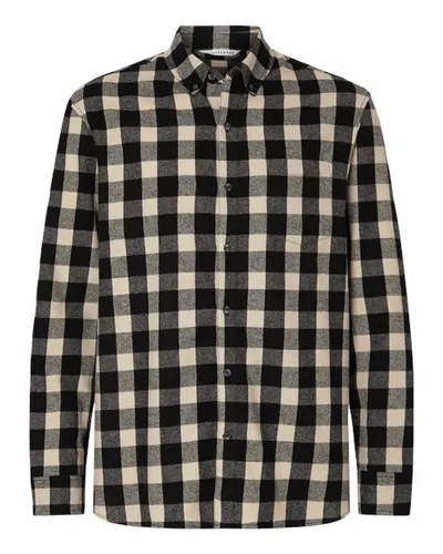 Black/ Ecru Buffalo Plaid