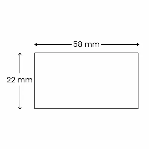 22 x 58 mm