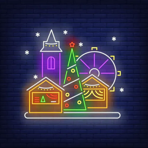 Christmas Fun Fair Neon Sign - Imprint Now - NZ