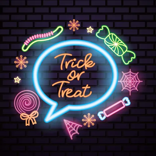 Cutie Trick Or Treat Neon Sign - Imprint Now - NZ