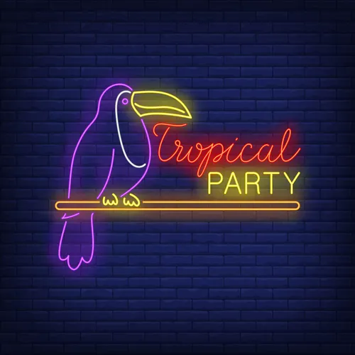 Tropical Party Neon Sign - Imprint Now - NZ