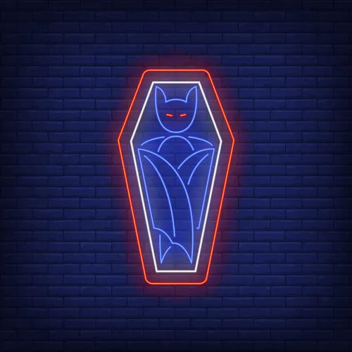 Vampire Coffin Neon Sign - Imprint Now - NZ