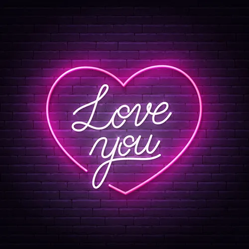 Pink Love You Neon Sign - Imprint Now - NZ