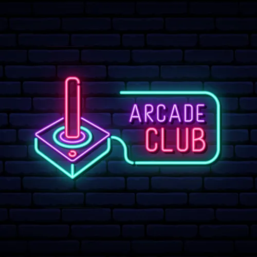 Retro Joystick Arcade Club Neon Sign - Imprint Now - NZ