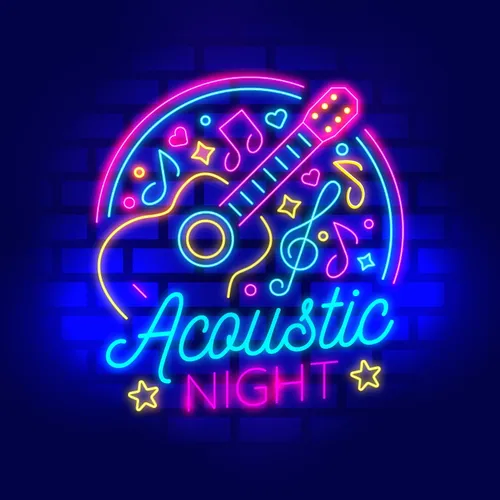 Acoustic Night Party Neon Sign - Imprint Now - NZ