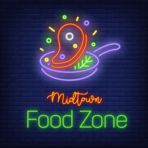 Midtown Food Zone Neon Sign - Imprint Now - NZ