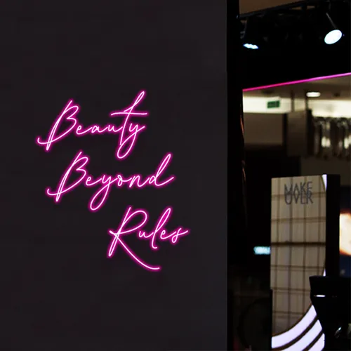 Beauty Beyond Rules Neon Sign - Imprint Now - NZ