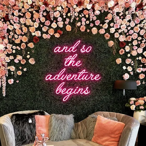 And So The Adventure Begins Neon Sign - Imprint Now - NZ