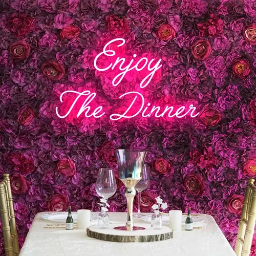 Enjoy The Dinner Neon Sign - Imprint Now - NZ