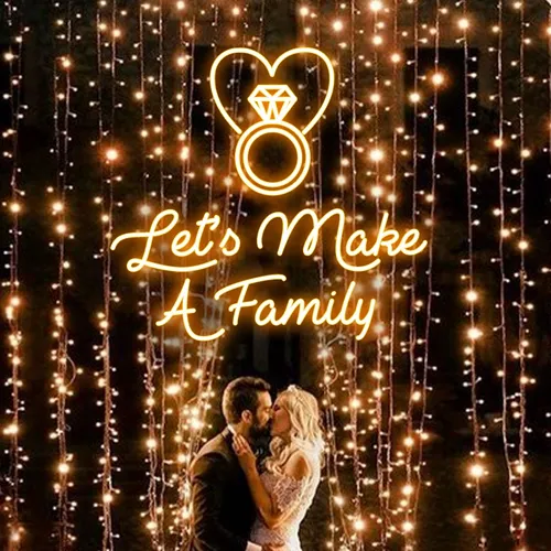 Let's Make A Family Neon Sign - Imprint Now - NZ