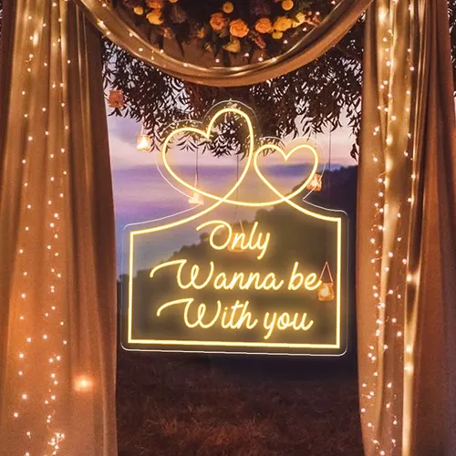 Only Wanna Be With You Neon Sign - Imprint Now - NZ