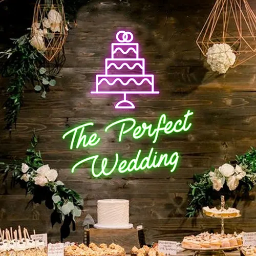 The Perfect Wedding Neon Sign - Imprint Now - NZ