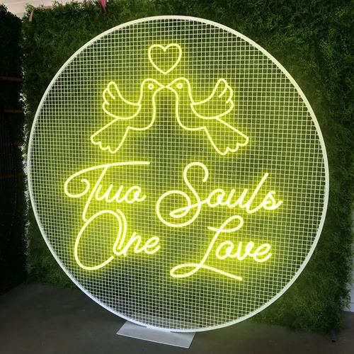 Two Souls One Love Neon Sign - Imprint Now - NZ