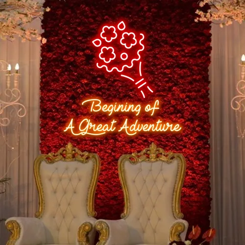 Beginning of a Great Adventure Neon Sign - Imprint Now - NZ