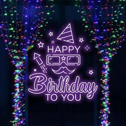 Happy Birthday Goggles  Neon Sign - Imprint Now - NZ