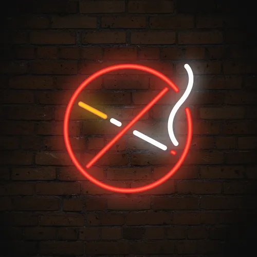 No Smoking Simple Neon Sign - Imprint Now - NZ