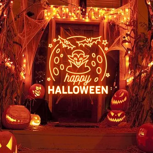 Happy Halloween Dracula Neon Sign - Imprint Now - NZ