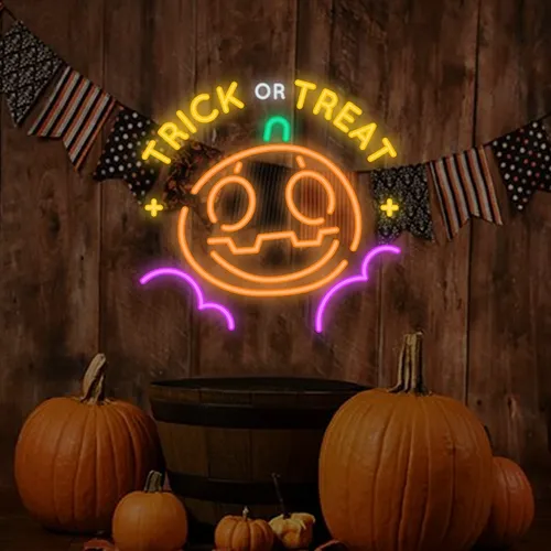 Trick or Treat Neon Sign - Imprint Now - NZ
