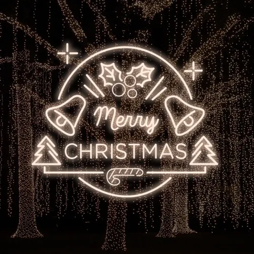 Merry Christmas Bell and Tree Neon Sign - Imprint Now - NZ