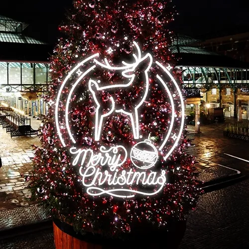 Merry Christmas Deer Head-Up Neon Sign - Imprint Now - NZ