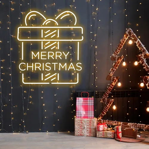 Merry Christmas Gift Neon Sign - Imprint Now - NZ