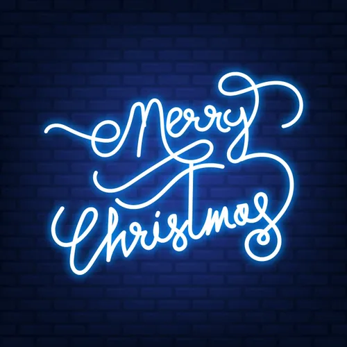 Merry Christmas Handwriting Neon Sign - Imprint Now - NZ