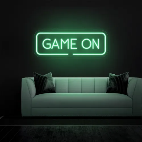 GAME ON Greeny Neon Sign - Imprint Now - NZ