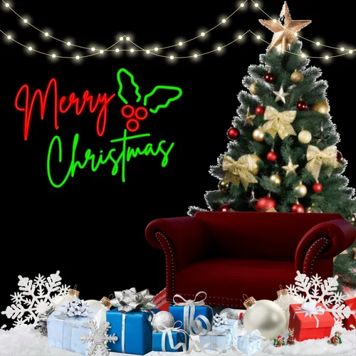 Sparkly Yuletide Neon Sign - Imprint Now - NZ