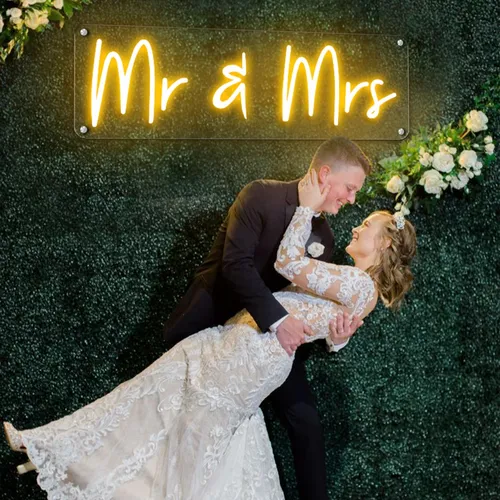 Mr & Mrs Neon Sign