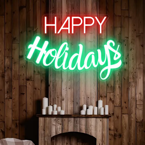 Happy Holidays Neon Sign - Imprint Now - NZ