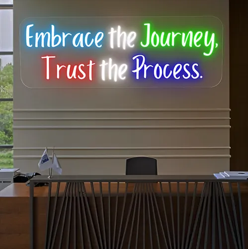 Embrace The Journey Neon Sign - Imprint Now - NZ