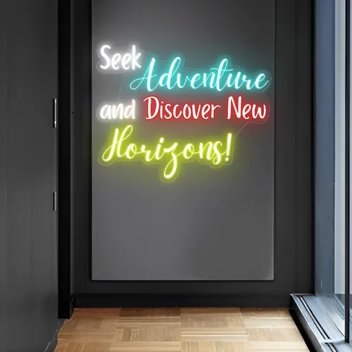Seek Adventure Neon Sign - Imprint Now - NZ
