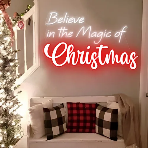 Believe in the Magic of Christmas Neon Sign - Imprint Now - NZ