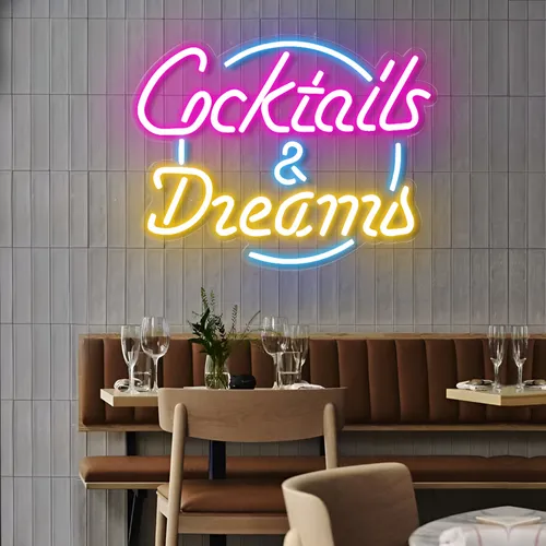 Cocktails and Dreams LED Neon Sign - Imprint Now - NZ
