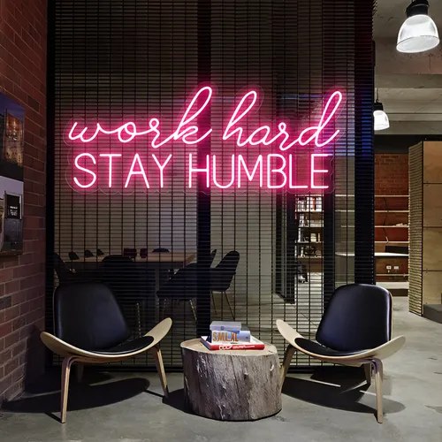 Work Hard Stay Humble Neon Sign - Imprint Now - NZ