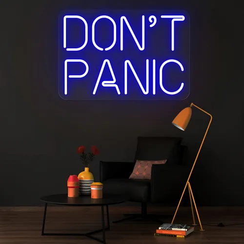Don't Panic Neon Sign - Imprint Now - NZ