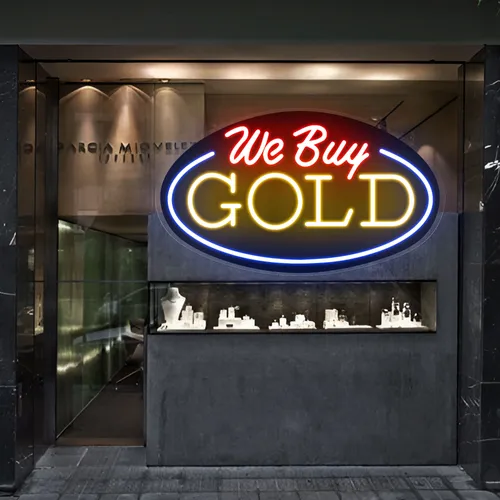 We Buy Gold Neon Sign - Imprint Now - NZ