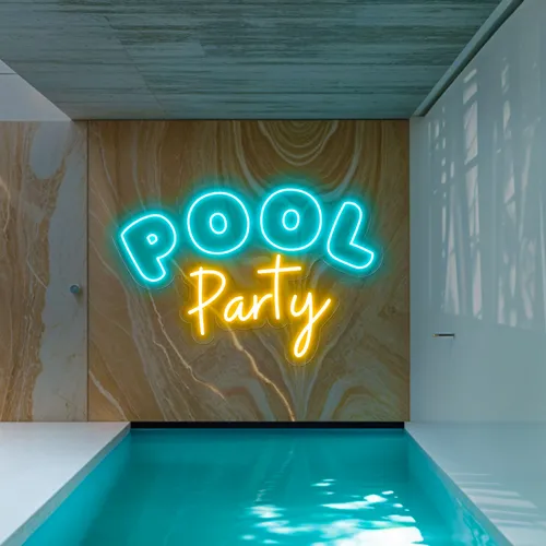 Pool Party Large Neon Sign - Imprint Now - NZ