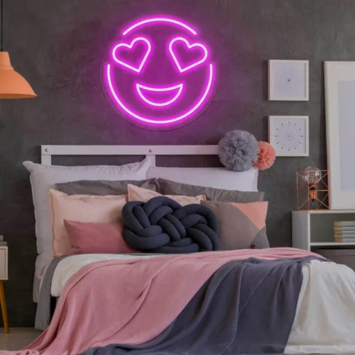In Love Emoji Neon Sign - Imprint Now - NZ