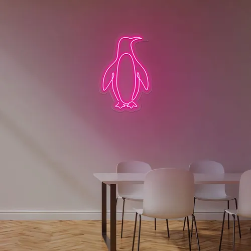 Cute Penguin Neon Sign - Imprint Now - NZ