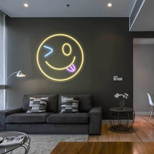 Crazy Goofy Emote Neon Sign - Imprint Now - NZ