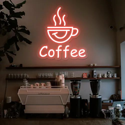Thrilled Coffee Neon Sign - Imprint Now - NZ