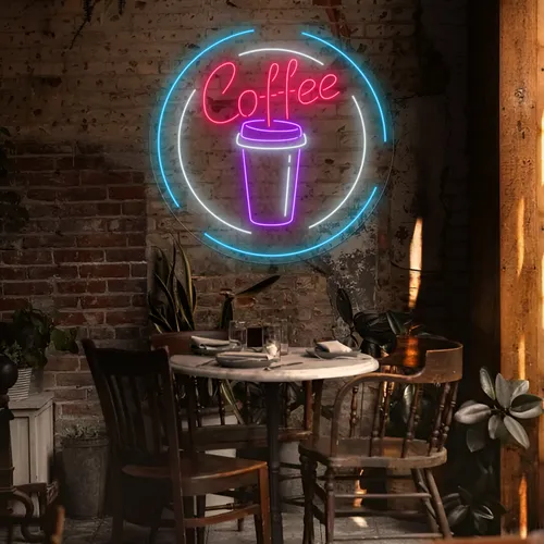 Custom Coffee Cup Neon Sign - Imprint Now - NZ