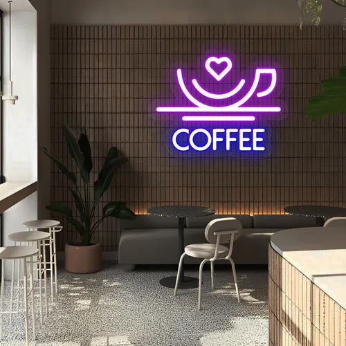 Charm with Love Coffee Neon Sign - Imprint Now - NZ