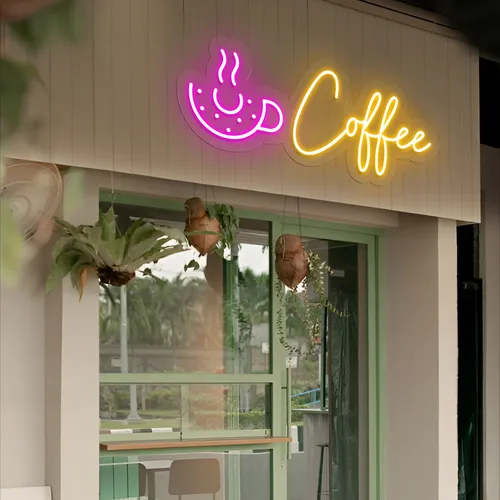 Donut Coffee Neon Sign - Imprint Now - NZ
